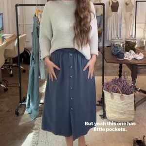 NWOT Large Neuflora Norway Midi Skirt